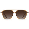 WMP Eyewear Hayden Polarized Sunglasses - Crystal Copper / Brown Gradient Lens
