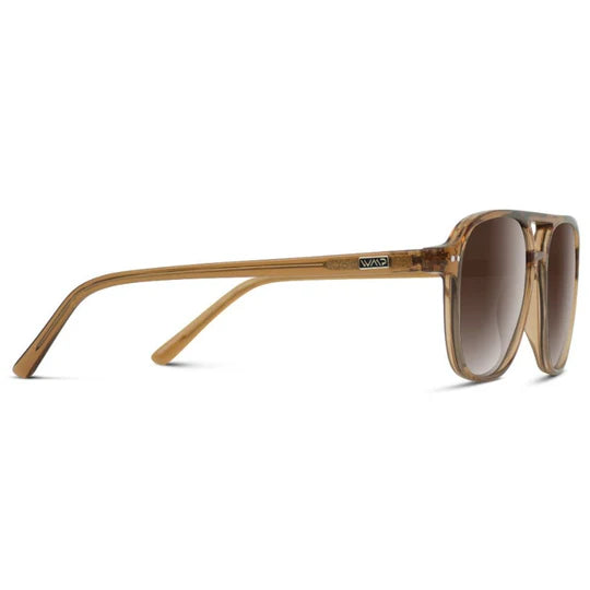 WMP Eyewear Hayden Polarized Sunglasses - Crystal Copper / Brown Gradient Lens