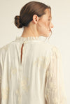 Laced In Elegant Embroidery Detailed Blouse