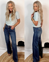 Humphrey High Rise Tummy Control Wide Leg Jeans