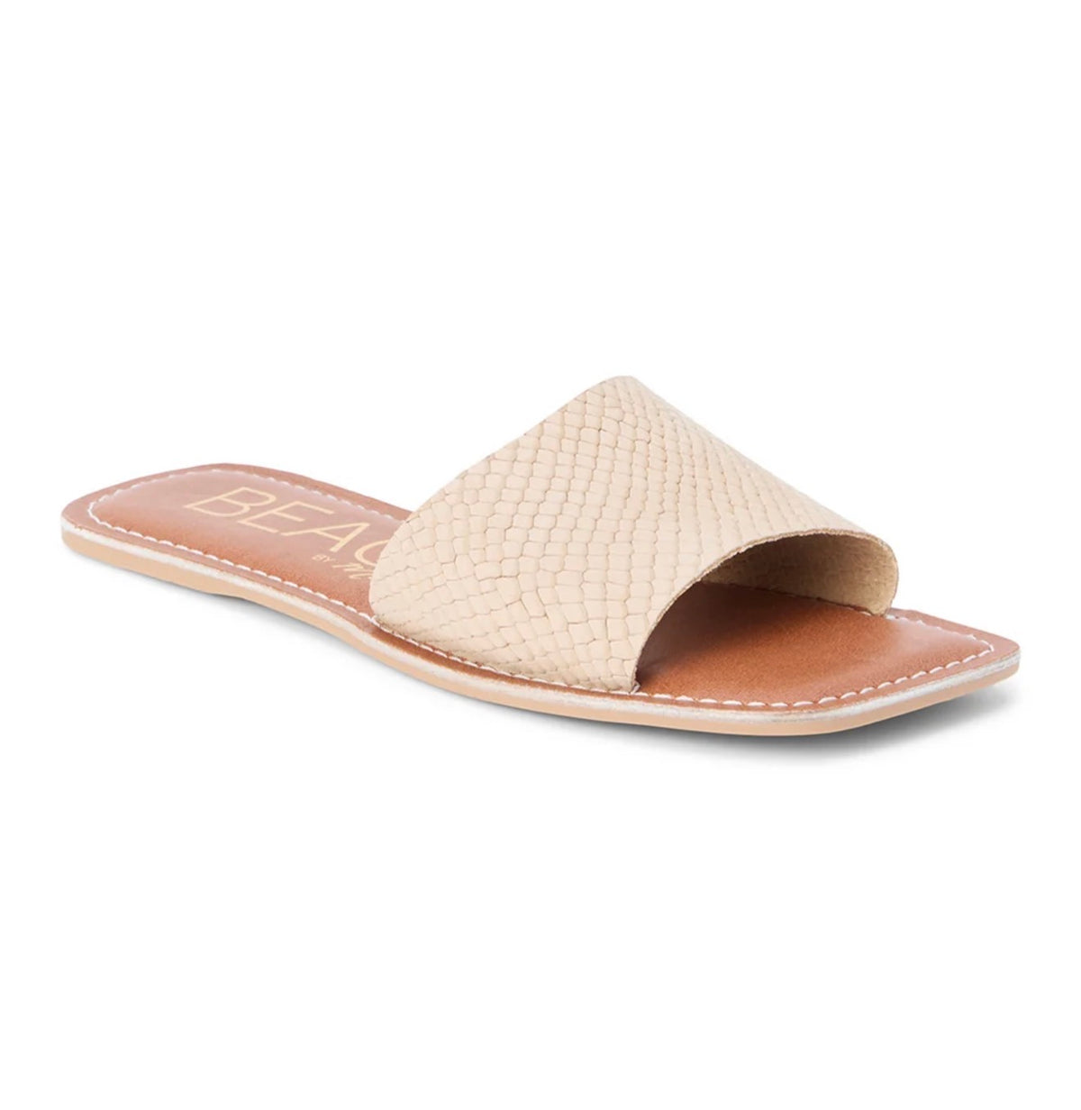 Bali Taupe Snake Suede Slides