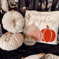 Tick Stripe Stuffed Pumpkin