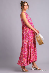 Whimsical Printed Tiered Maxi Dress