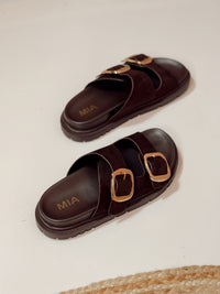 MIA Gen Sandals - Chocolate Suede