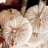 Tick Stripe Stuffed Pumpkin