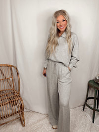 Made Easy Drawstring Pintuck Wide Leg Pants