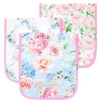 CP Set Of 3 Premium Burp Cloths - Genevieve