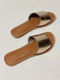 Cabana Slide Sandal - Gold