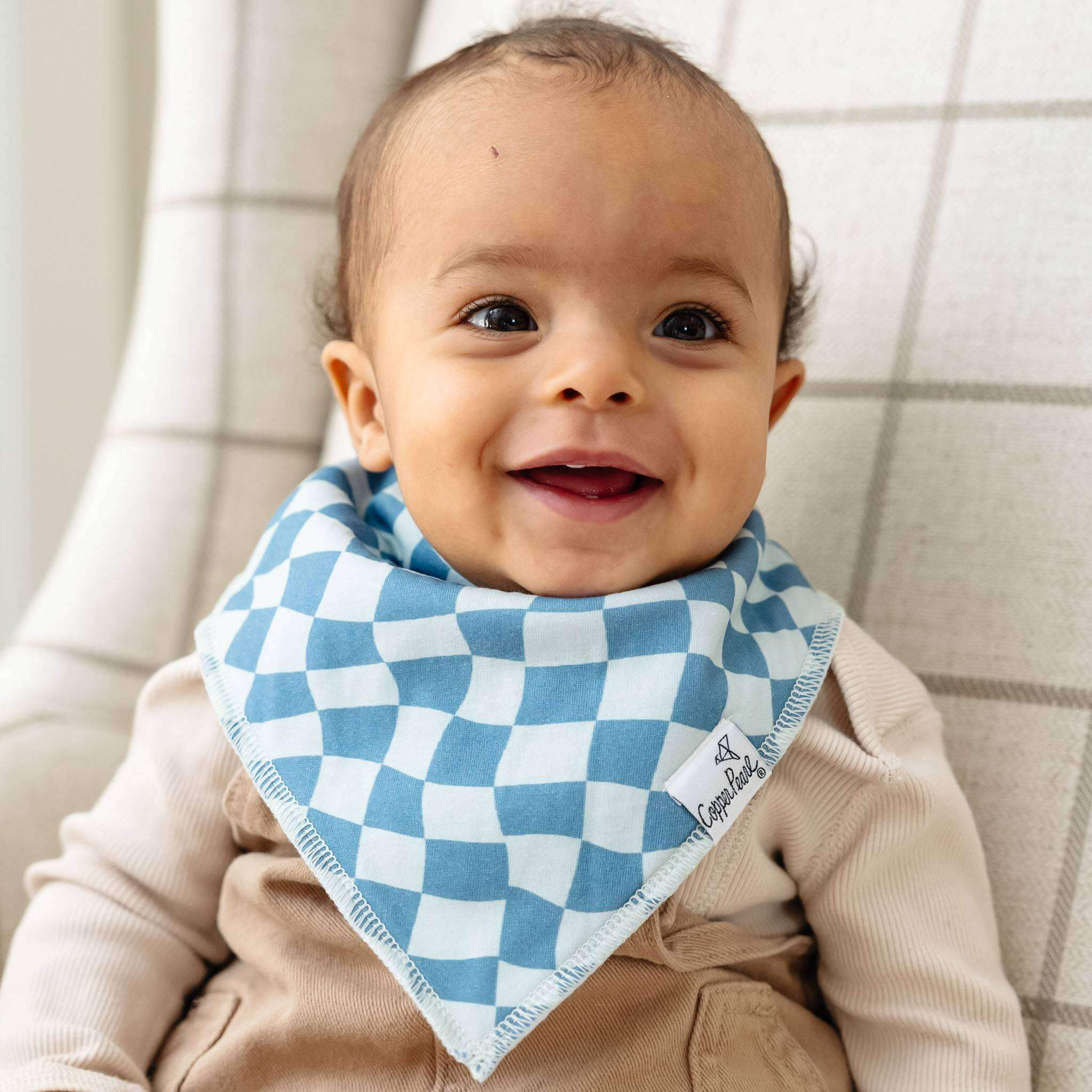 Copper Pearl Pack of 4 Baby Bandana Bib Set - Ryder