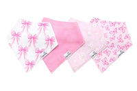 Copper Pearl Pack of 4 Baby Bandana Bib Set - Bow My Gosh
