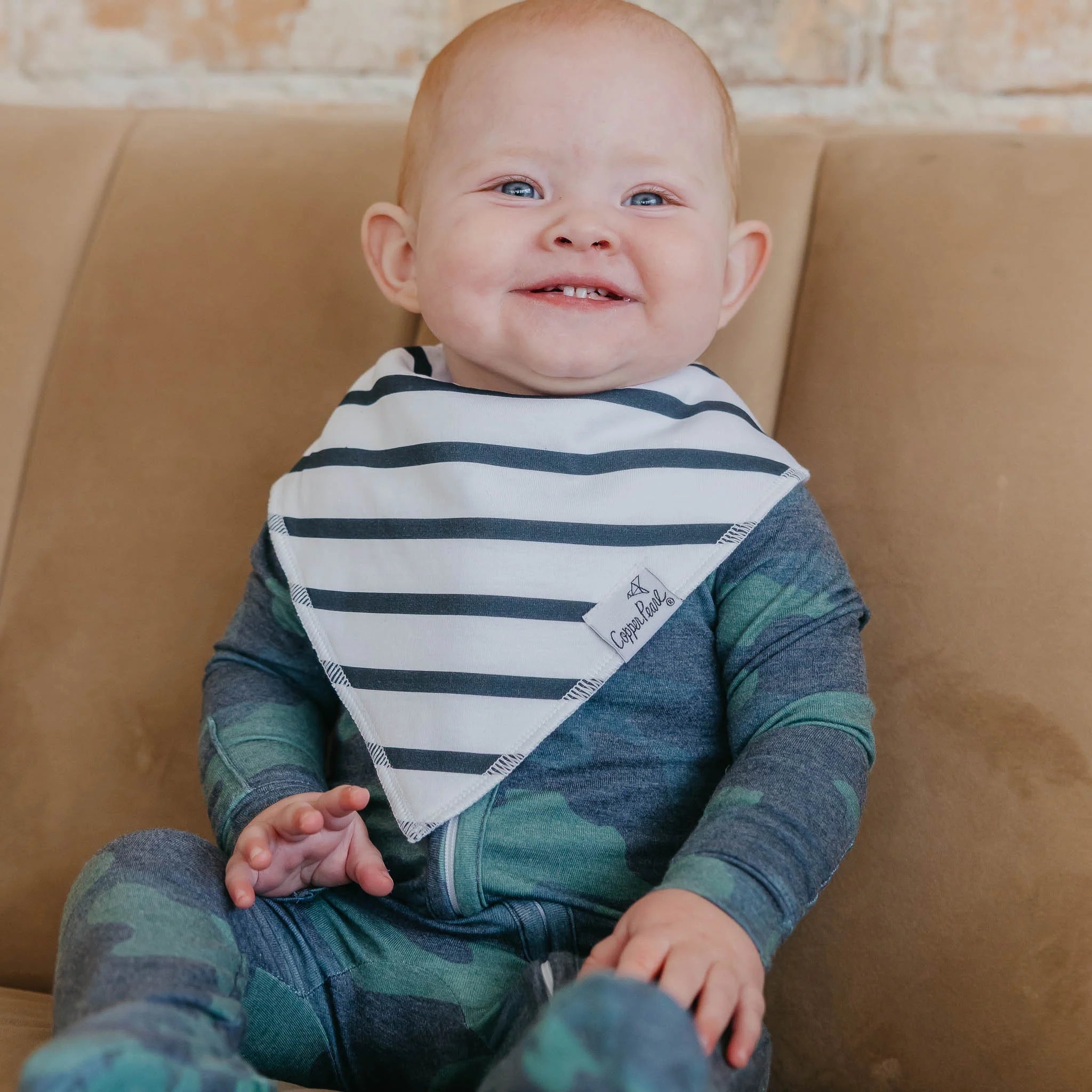 Copper Pearl 4 Pack Baby Bandana Snap Bibs - Hunter