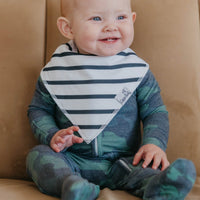 Copper Pearl 4 Pack Baby Bandana Snap Bibs - Hunter