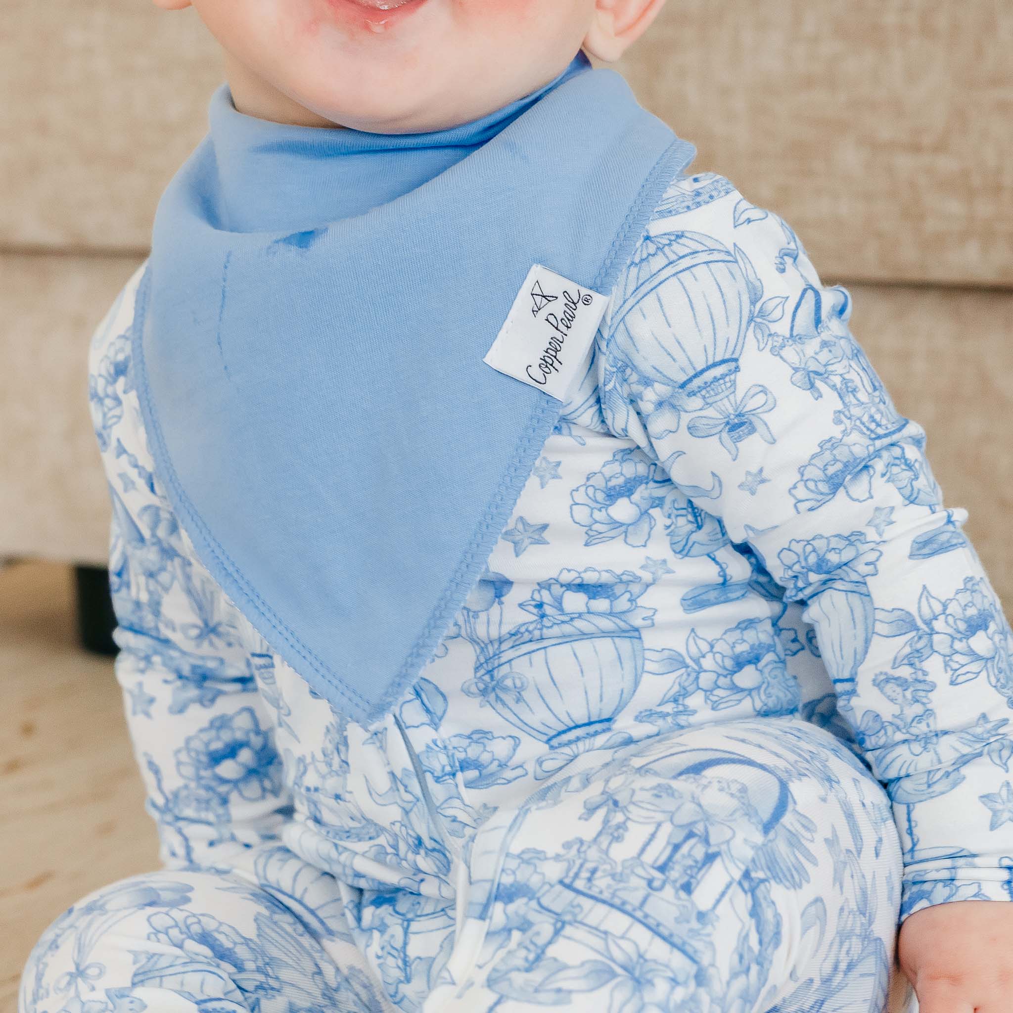 Copper Pearl Pack of 4 Baby Bandana Bib Set - Vintage Carnival