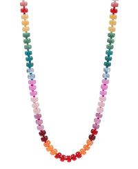 Asst Flat Round Ombre Bead Necklace