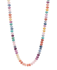 Asst Flat Round Ombre Bead Necklace