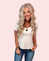 Everyday Butter Soft Scoop Neck Short Sleeve Top - White Pearl