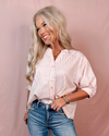 Berry Brunch Striped Short Sleeve Blouse