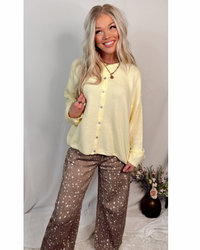 Charlotte Cozy Lightweight Everyday Cardigan in Butter Yellow