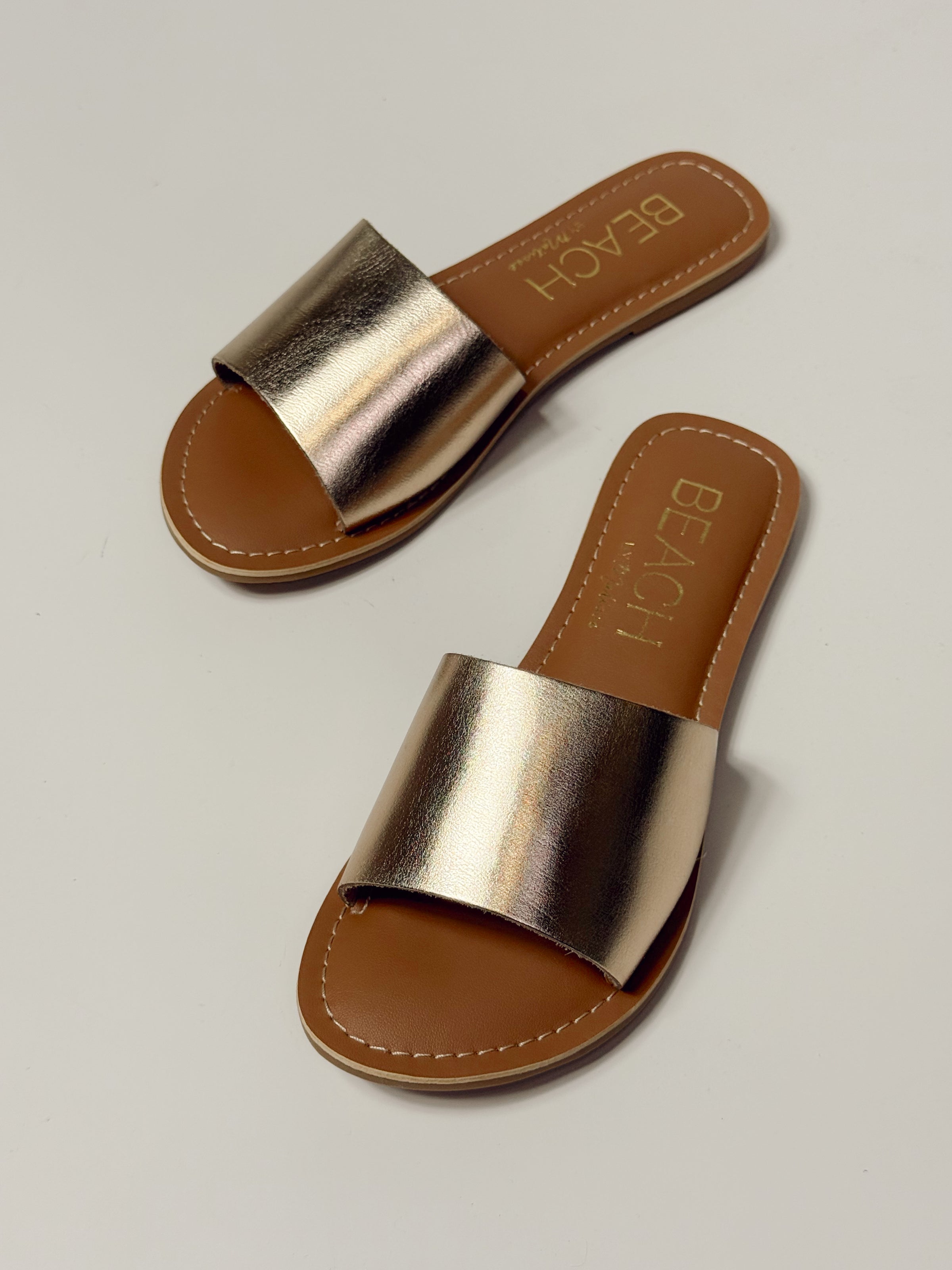 Cabana Slide Sandal - Gold