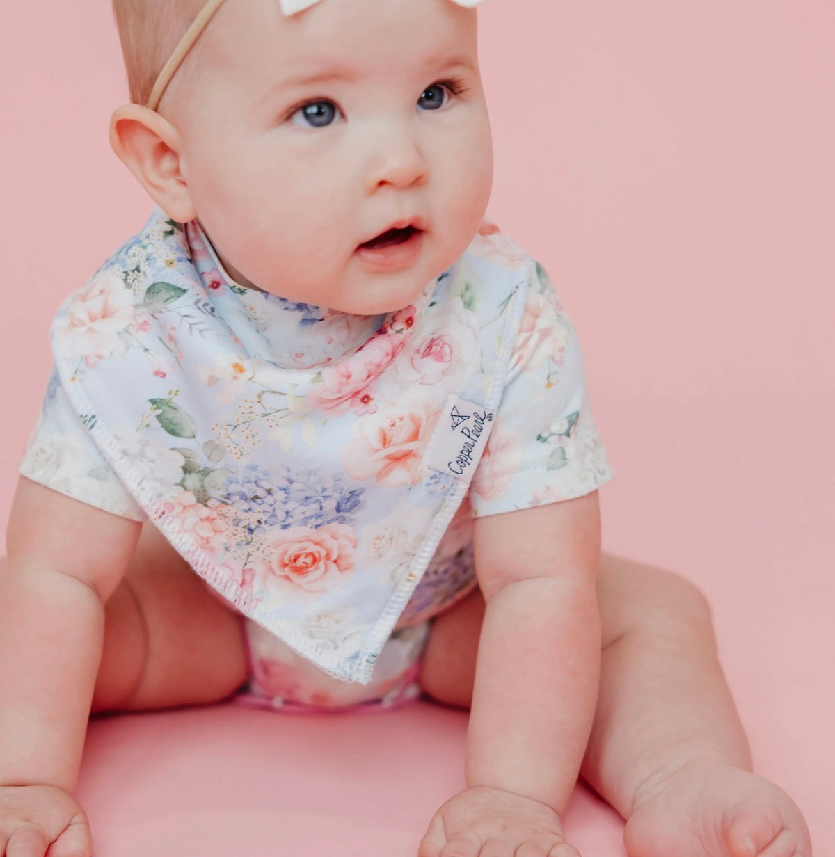 Copper Pearl Baby Bandana Bibs Set of 4 - Genevieve