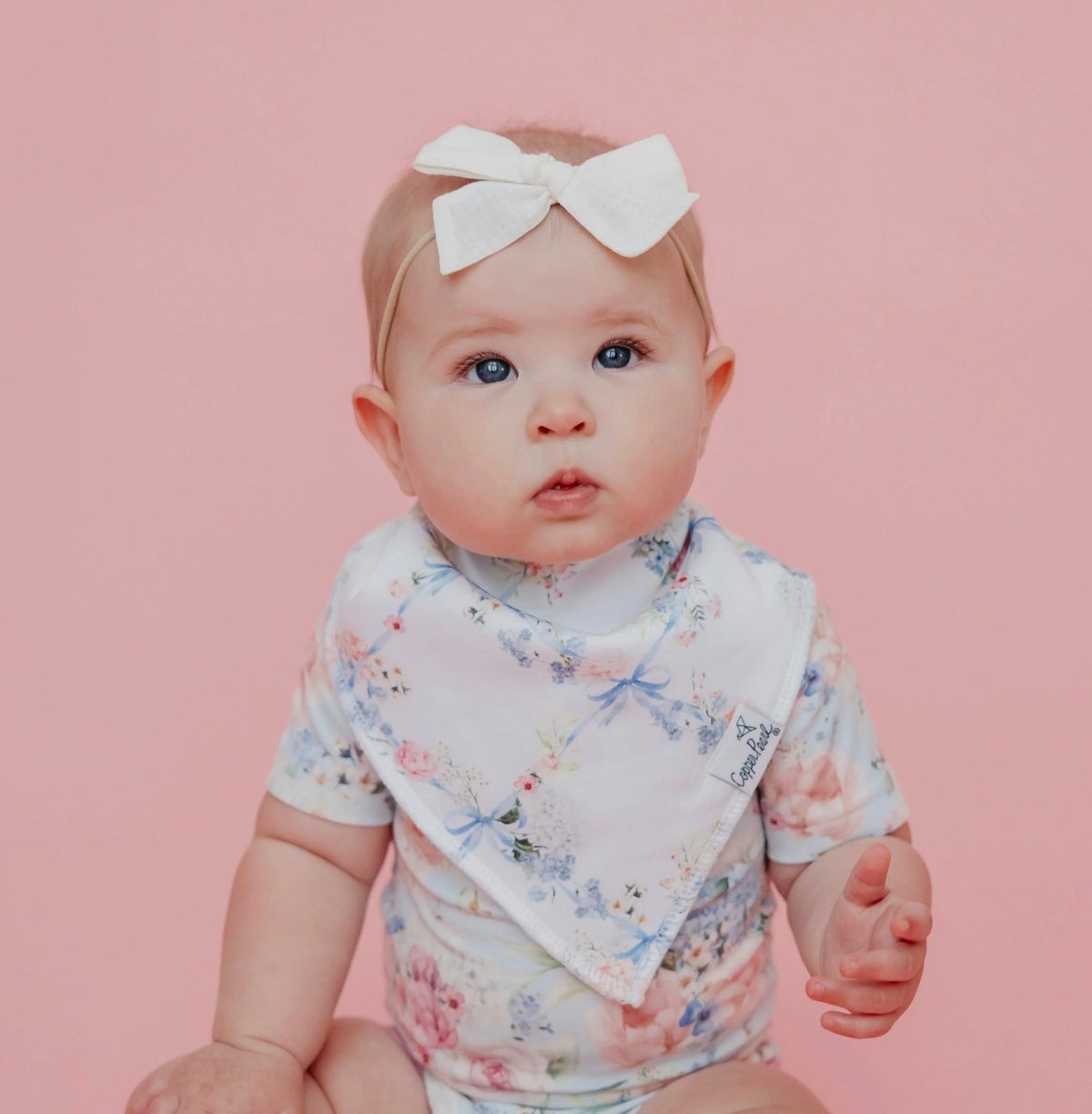 Copper Pearl Baby Bandana Bibs Set of 4 - Genevieve