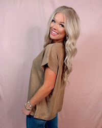 Simplified Everyday Vintage Wash Tee - Latte