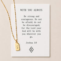Lenny & Eva | Storytellers Necklace Collection - Joshua 1:9