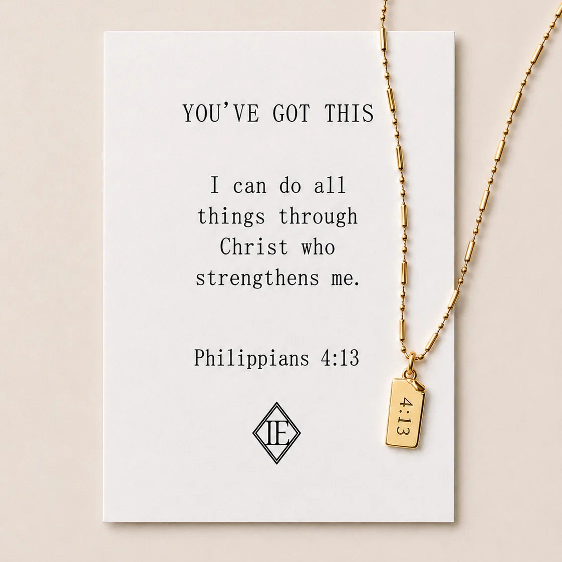 Lenny & Eva | Storytellers Necklace Collection - Philippians 4:13