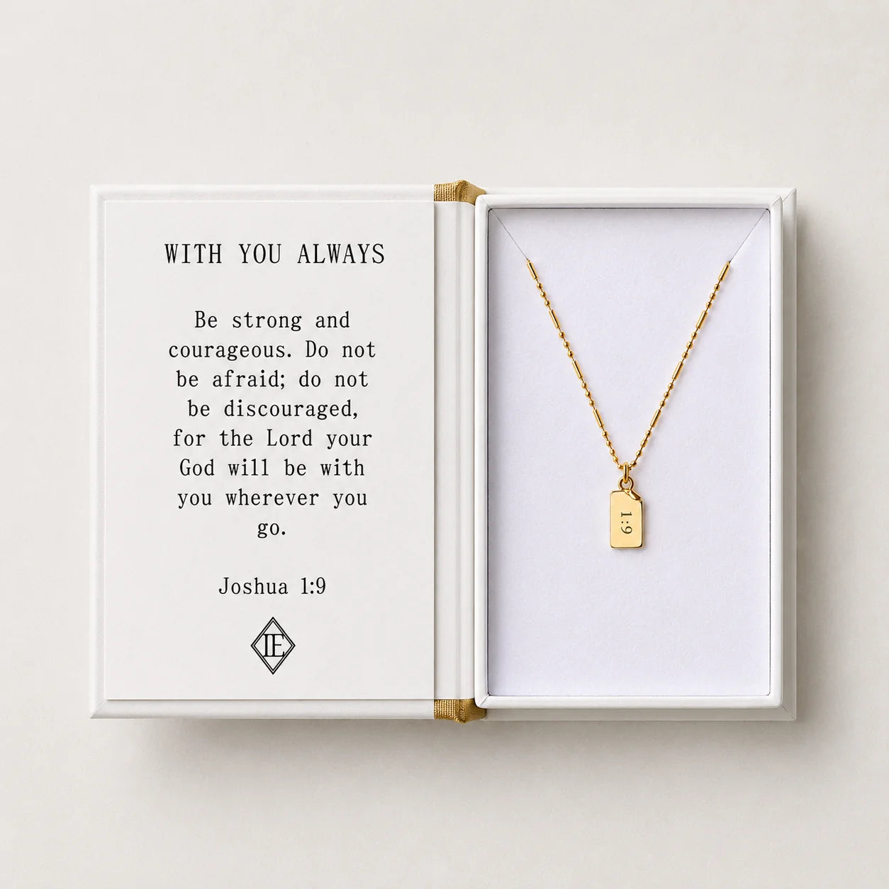 Lenny & Eva | Storytellers Necklace Collection - Joshua 1:9