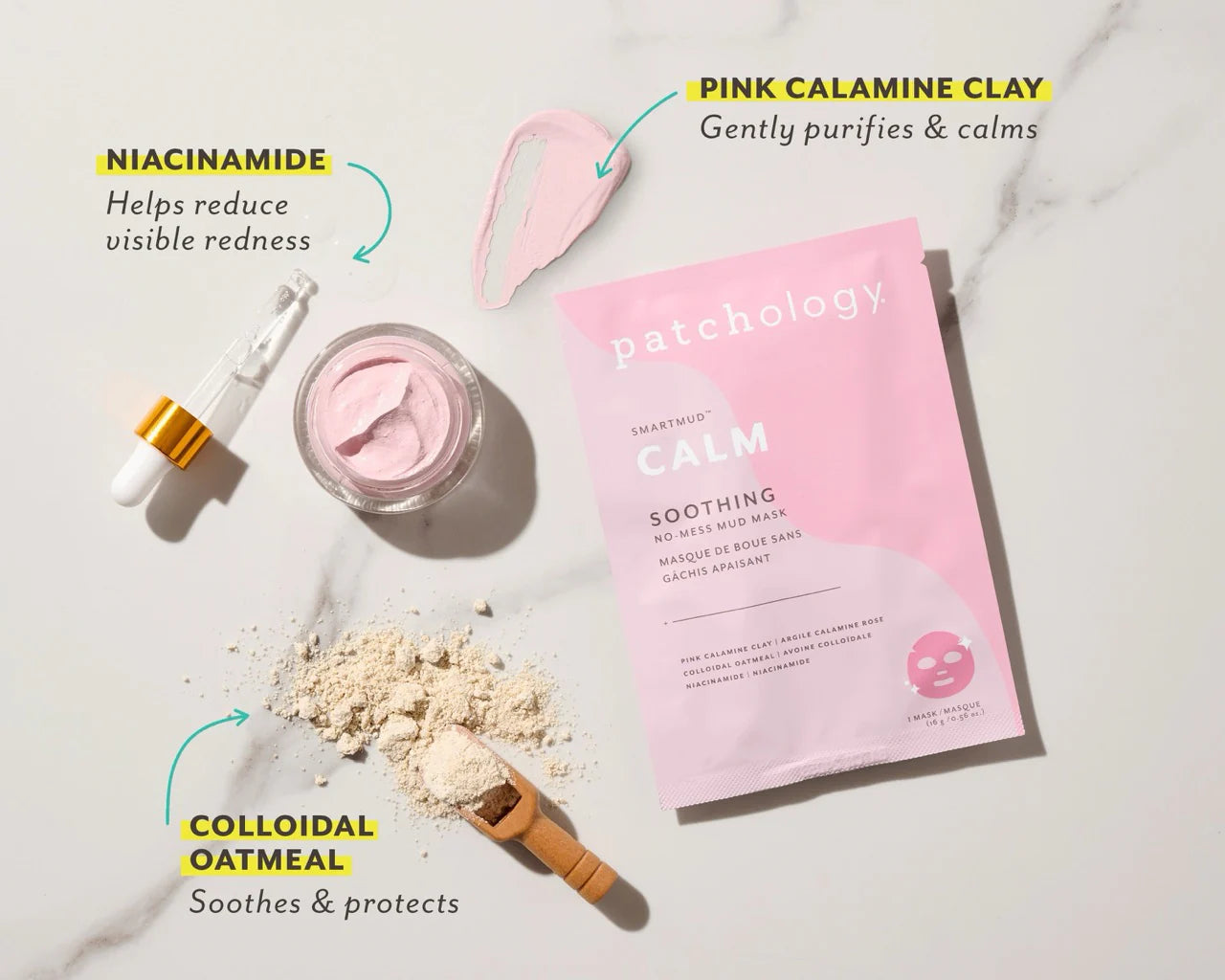 Patchology Smartmud Exfoliating No-Mess Mud Mask - Calm