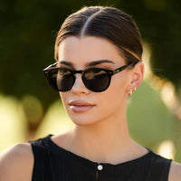 WMP Eyewear - Tate Polarized Sunglasses - Black Frame / Black Lens