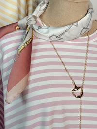 Lemon Drop Oversized Striped Super Soft Top -- PINK