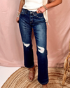 High Roller Cropped Straight Leg Jeans