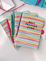 Best Teacher Rainbow Notebook & Pen Set