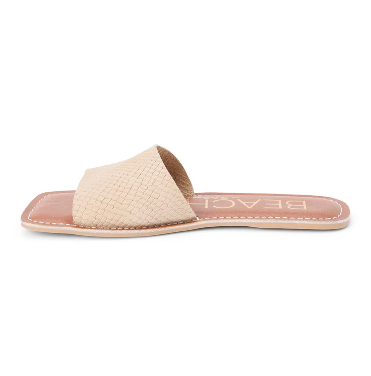 Bali Taupe Snake Suede Slides