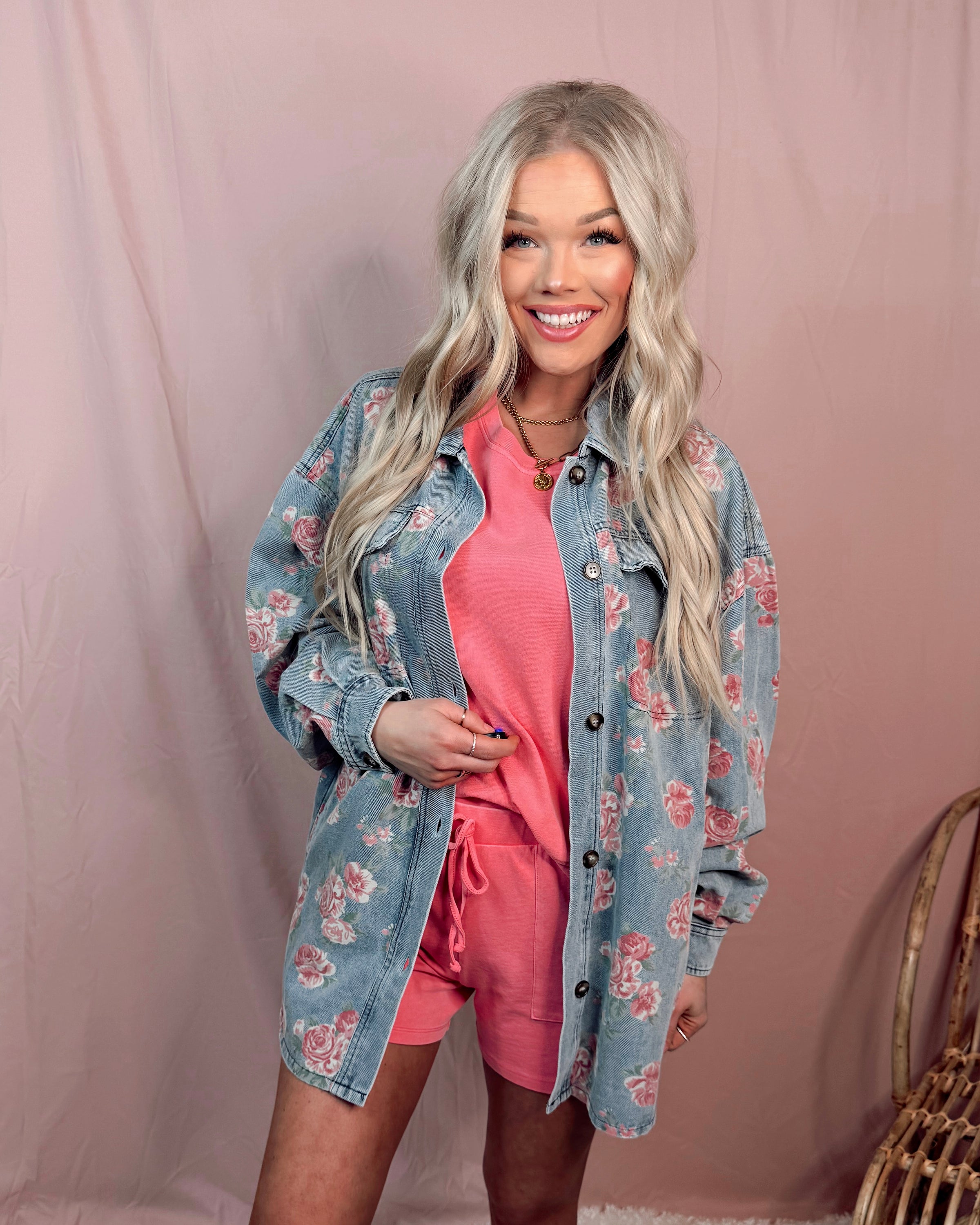 Cotton Candy Calm 2 Piece Lounge Set - Taffy Pink