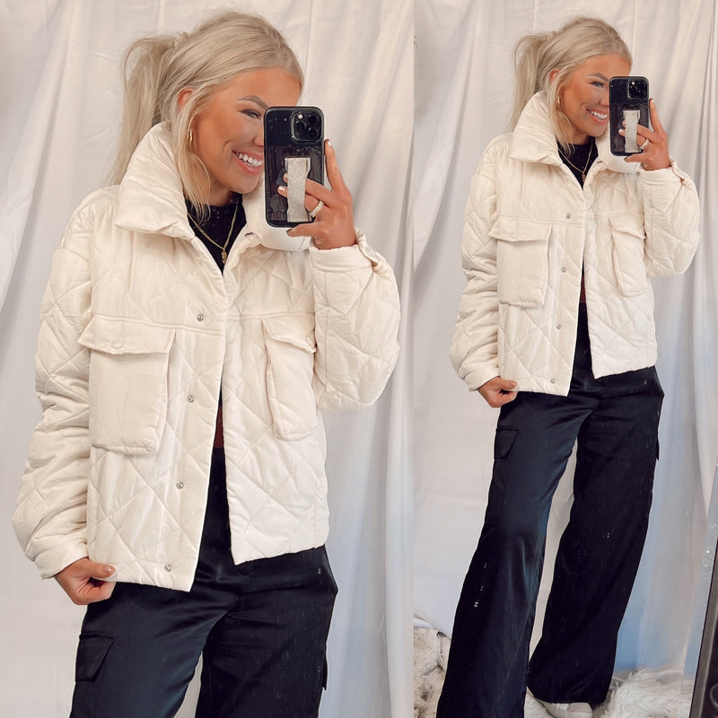 Comfortably Cozy Quilted Puffer Jacket