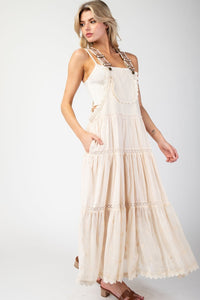 Stevie Lace Detailed Overall Dress