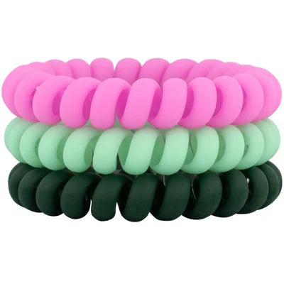 Hotline Hair Ties Set of 3 - Pink Polo Club