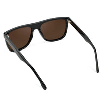 WMP Eyewear - Dallas Polarized Sunglasses -  Black / Brown Lens