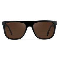 WMP Eyewear - Dallas Polarized Sunglasses -  Black / Brown Lens