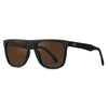 WMP Eyewear - Dallas Polarized Sunglasses -  Black / Brown Lens