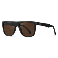 WMP Eyewear - Dallas Polarized Sunglasses -  Black / Brown Lens