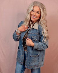 Marfa Studded Details Denim Jacket