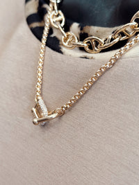 Regal Links Venetian Chain Link Necklace - Gold