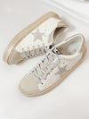 Gaby Neutral Rhinestone Star Sneakers