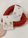 Assorted Pair of Hearts Pearl Drop Earrings