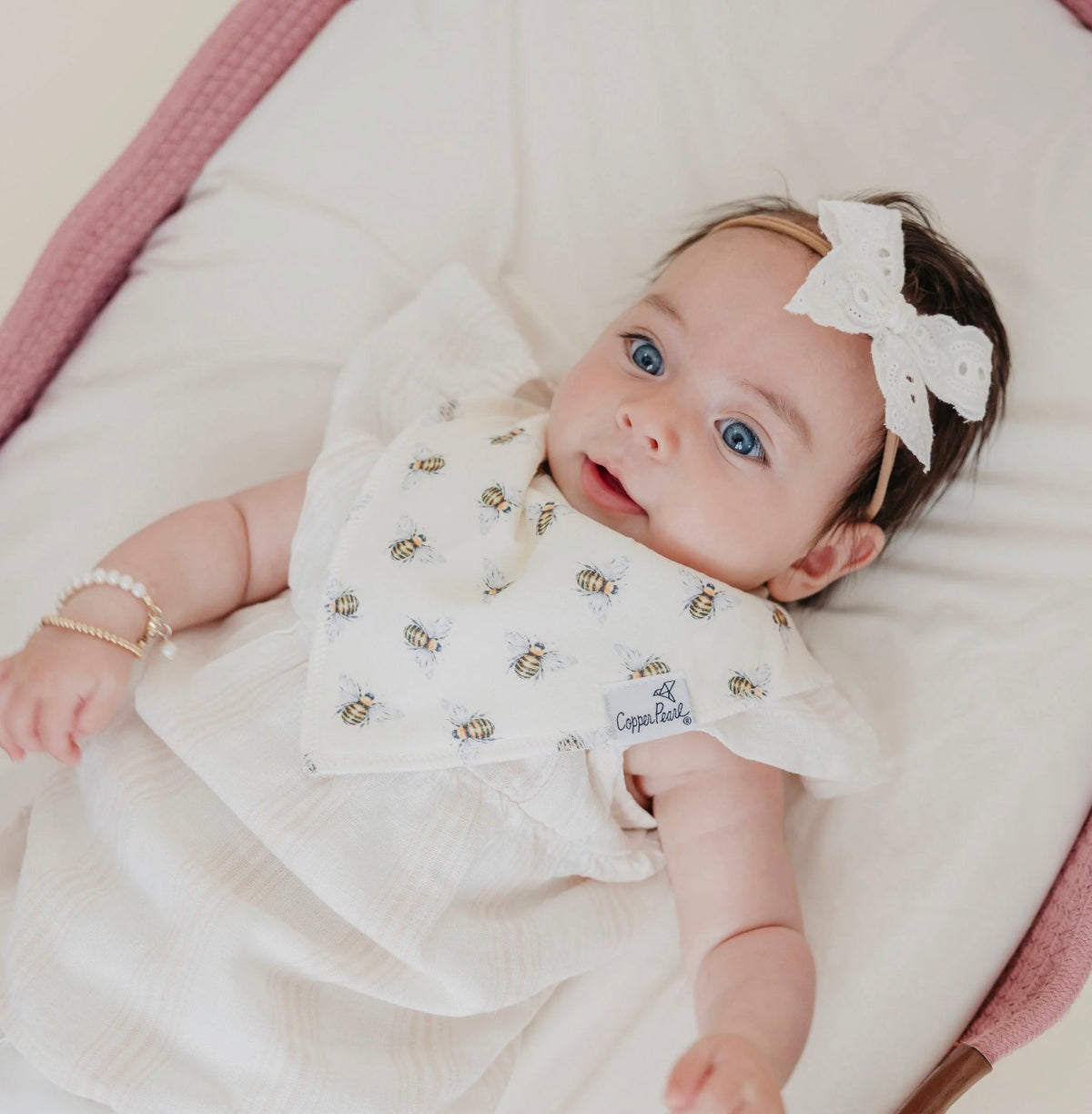 Copper Pearl Baby Bandana Bibs Set of 4 - Catherine