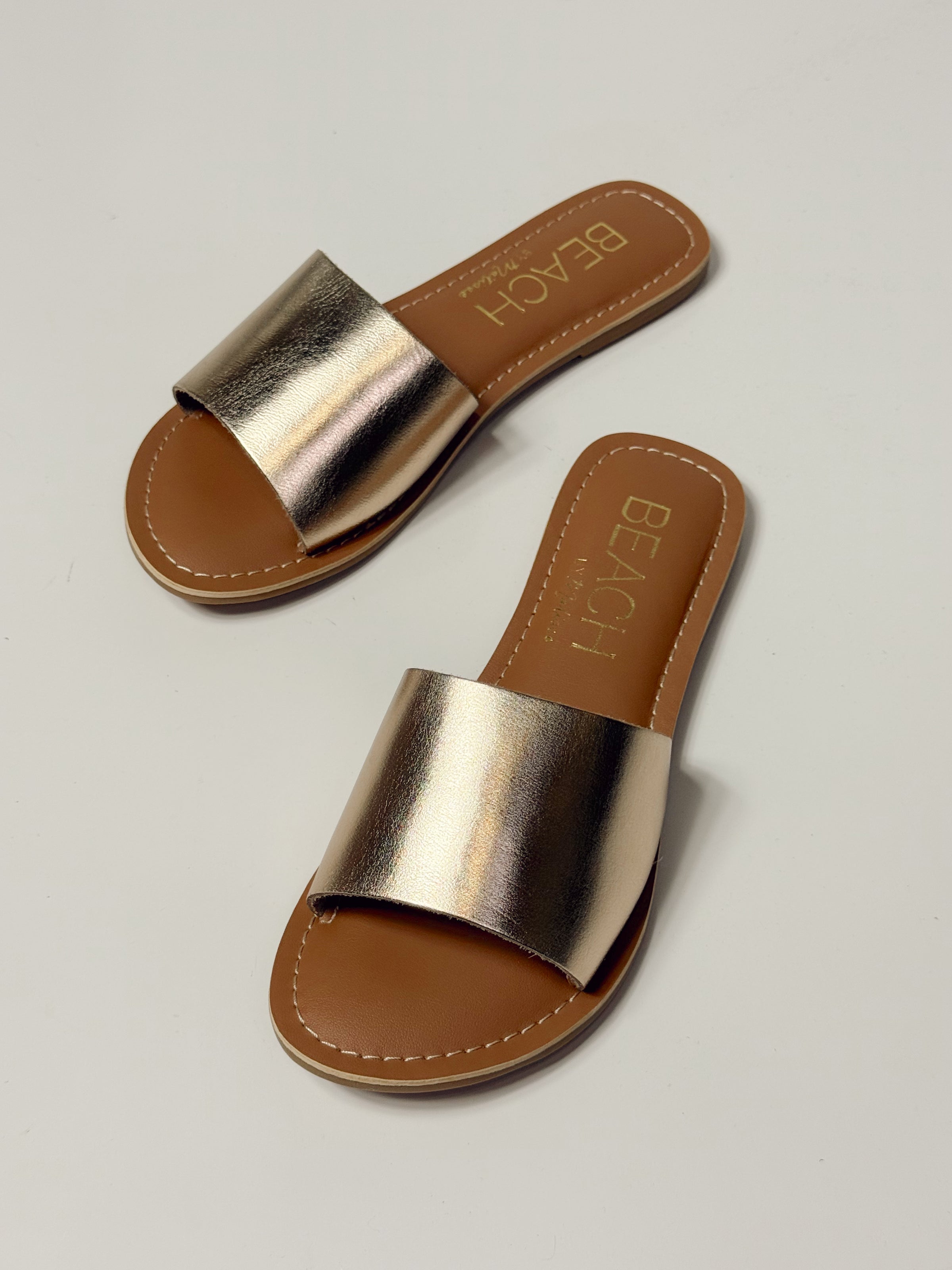 Cabana Slide Sandal - Gold