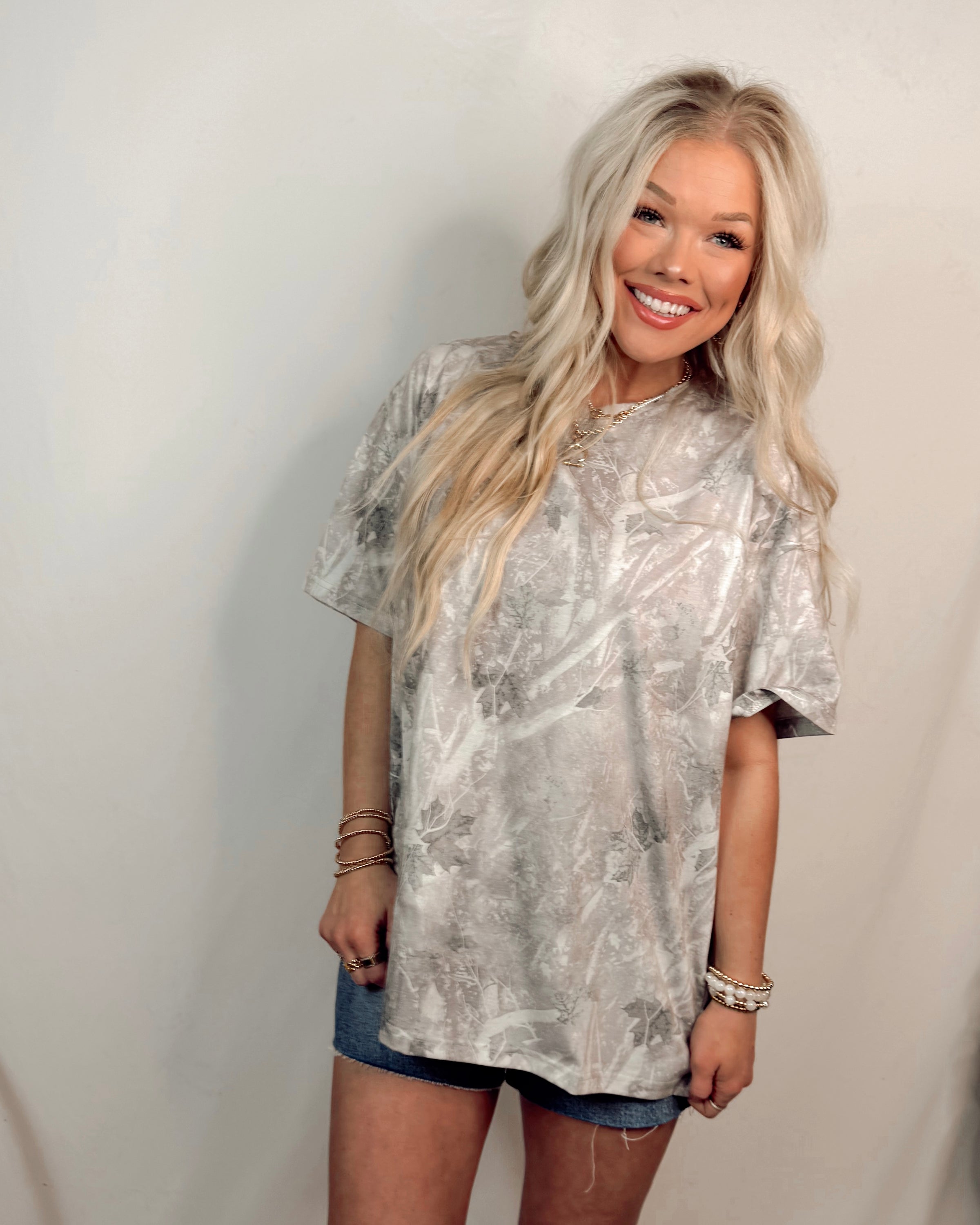 Iced Out Camo Oversized Tee